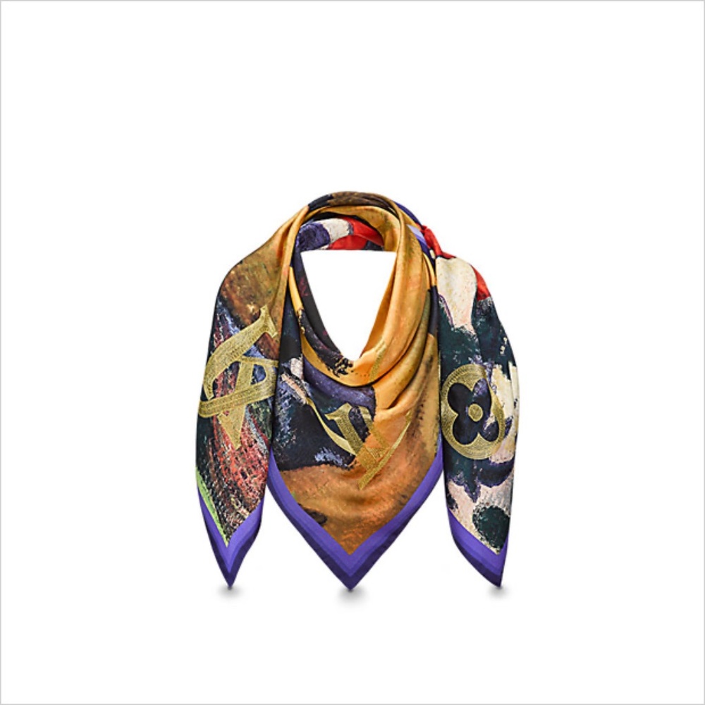 Louis Vuitton  X Jeff Koons Masters II Capsule Collection Paul Gaugan scarf